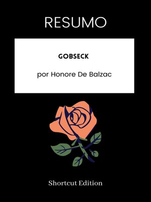 cover image of RESUMO--Gobseck
